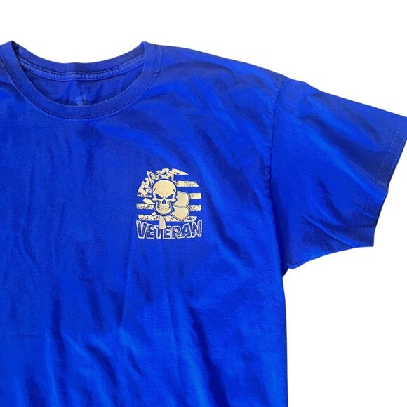 Hanes Veteran Soldier Support Skull Graphic Tee XL - Picture 2 of 6